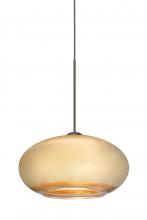  1XT-2492GF-LED-BR - Besa Pendant Brio 7 Bronze Gold Foil 1x6W LED