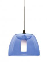  1XT-SPURBL-LED-BR - Besa Spur Cord Pendant, Blue, Bronze Finish, 1x3W LED