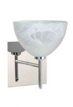 Besa Lighting 1SW-467952-LED-CR-SQ - Besa Wall With SQ Canopy Brella Chrome Marble 1x5W LED