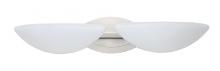  2WM-231807-LED-SN - Besa Wall Jamie Satin Nickel Opal Matte 2x5W LED