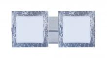 Besa Lighting 2WS-7735SF-LED-CR - Besa Wall Alex Chrome Opal/Silver Foil 2x5W LED