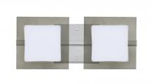  2WS-7735SM-LED-CR - Besa Wall Alex Chrome Opal/Smoke 2x5W LED