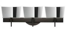  3SW-6773MR-LED-BR - Besa Groove Wall 3SW Mirror-Frost Bronze 3x5W LED