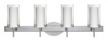  4SW-C44007-LED-CR - Besa Pahu 4 Wall 4SW Clear/Opal Chrome 4x5W LED