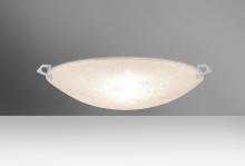  8418GL-MED-SN - Besa Ceiling Sonya 17 Satin Nickel Glitter 2x100W Medium Base