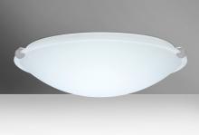  968007-LED-SN - Besa Ceiling Trio 20 Satin Nickel White 3x11W LED