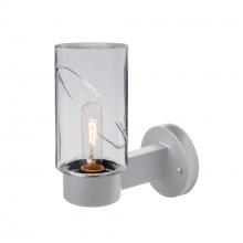  BLINKCL-WALL-EDIL-SL - Blink Outdoor Sconce, Clear/Clear, Silver Finish, 1x5W LED Filament