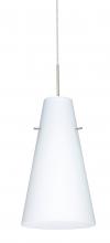  J-412407-LED-SN - Besa Cierro LED Pendant For Multiport Canopy J Opal Matte Satin Nickel 1x9W LED