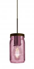  J-MILO4PL-EDIL-BR - Besa Pendant For Multiport Canopy Milo 4 Bronze Purple 1x5W LED Filament