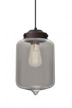  J-OLINSM-EDIL-BR - Besa Olin Pendant For Multiport Canopy Bronze Smoke 1x4W LED Filament