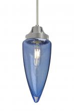  J-SULUBL-EDIL-SN - Besa, Sulu Cord Pendant For Multiport Canopy, Blue Bubble, Satin Nickel Finish, 1x4W