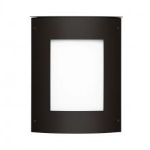  MOTO11SQ-WA-BK - Besa Outdoor Moto 11 Square Black White Acrylic 1x60W E12