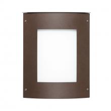  MOTO11SQ-WA-BR - Besa Outdoor Moto 11 Square Bronze White Acrylic 1x60W E12