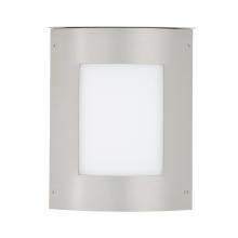  MOTO11SQ-WA-SL - Besa Outdoor Moto 11 Square Silver White Acrylic 1x60W E12