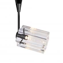 Besa Lighting RSP-ICE4CL-BK - Besa Ice 4 Spotlight, Clear Glass, Black Finish, 1x35W Bipin