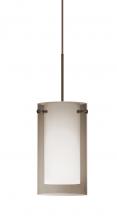  RXP-S44007-BR - Besa Pendant Pahu 4 Bronze Transparent Smoke/Opal 1x35W Halogen