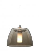  X-SPURSM-LED-SN - Besa Spur Cord Pendant For Multiport Canopy, Smoke, Satin Nickel Finish, 1x3W LED