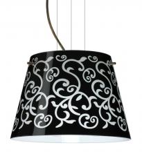  1KG-4393BD-LED-BR - Besa Amelia 12 LED Pendant 1KG Black Damask Bronze 1x11W LED