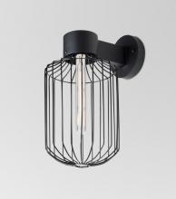  SULTANA-C-WALL-EDIL-BK - Besa, Sultana Cylinder Wall Sconce, Black Finish, 1x4W LED Filament