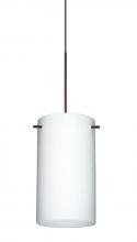  XP-440407-BR - Besa Stilo 7 Pendant Bronze Opal Matte 1x50W Halogen