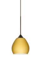  1XC-5605VM-BR - Besa Pendant Tay Tay Bronze Vanilla Matte 1x50W Halogen