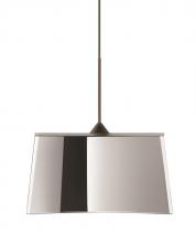  1XP-6773MR-BR - Besa Groove Pendant Mirror-Frost Bronze 1x50W Halogen