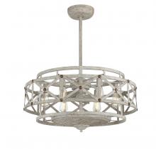  34-FD-123-155 - Colonade 6-Light Fan D'Lier in 
Provence with Gold Accents