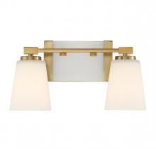  8-6901-2-322 - Darby 2-Light Bathroom Vanity Light in Warm Brass