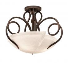  4288TO/FROST - Tribecca 3 Light Semi Flush Mount