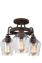  508740BS - Allegheny 3 Light Semi Flush