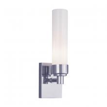  8230-CH-SH - Alex 1-Light Sconce - Chrome with Shiny Opal Glass