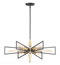  11656BKSBR - Wings-Chandelier