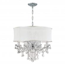  4489-CH-SMW-CLM - Brentwood 12 Light Smooth Shade Polished Chrome Chandelier