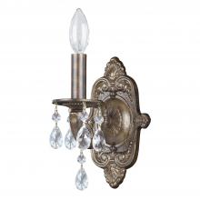  5021-VB-CL-SAQ - Paris Market 1 Light Spectra Crystal Venetian Bronze Sconce