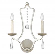  5972-SL - Manning 2 Light Silver Leaf Sconce