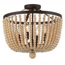  604-FB_CEILING - Rylee 4 Light Forged Bronze Semi Flush Mount