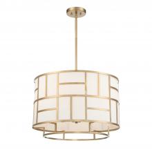  DAN-406-VG - Libby Langdon Danielson 6 Light Vibrant Gold Chandelier