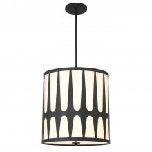 Crystorama ROY-805-BK - Royston 4 Light Black Pendant