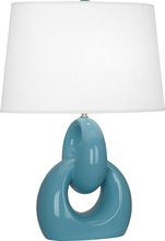  OB981 - Steel Blue Fusion Table Lamp