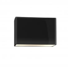  CER-5655-BKMT-LED2-2000 - Large ADA Wide Rectangle LED Wall Sconce - Open Top & Bottom