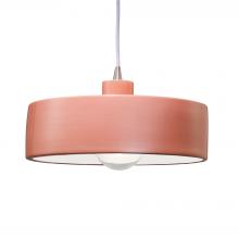  CER-6460-BSH-NCKL-WTCD - Dish Pendant