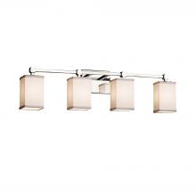  FAB-8424-15-WHTE-CROM - Tetra 4-Light Bath Bar