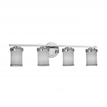  FAB-8454-10-GRAY-CROM - Atlas 4-Light Bath Bar