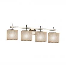  FSN-8414-55-WEVE-NCKL - Union 4-Light Bath Bar