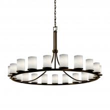  FSN-8716-10-WEVE-DBRZ - Dakota 21-Light 1-Tier Ring Chandelier