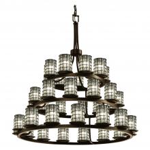  WGL-8712-10-GRCB-DBRZ-LED36-25200 - Dakota 36-Light 3-Tier Ring LED Chandelier