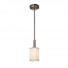  FAB-8445-15-WHTE-NCKL-LED1-700 - Era 1-Light LED Mini-Pendant