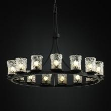  GLA-8715-16-AMBR-DBRZ - Dakota 15-Light 1-Tier Ring Chandelier