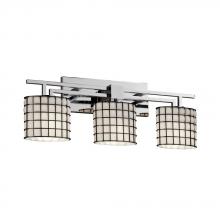  WGL-8703-10-GRCB-MBLK - Aero 3-Light Bath Bar