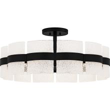  SWE1730MBK - Sweeney 6-Light Matte Black Semi-Flush Mount